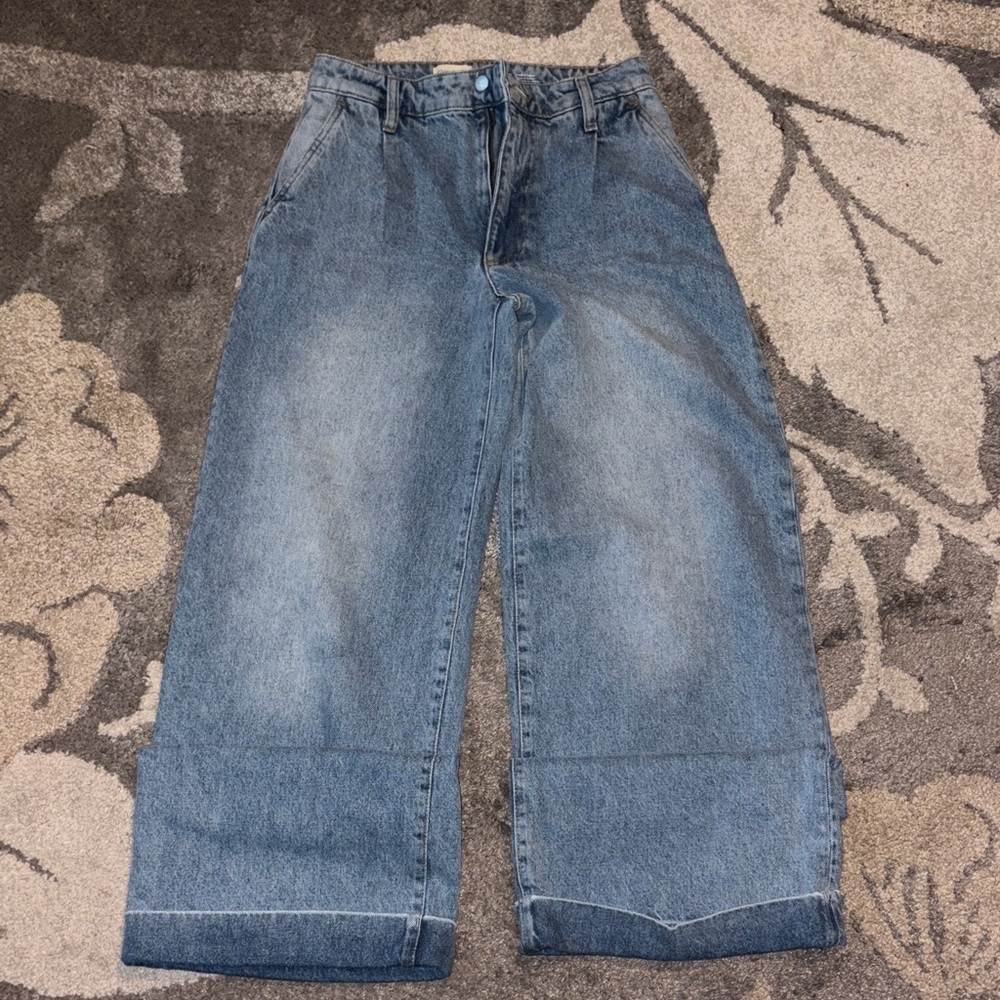 Pilcro Women's Relaxed Denim Jeans in Classic Blue